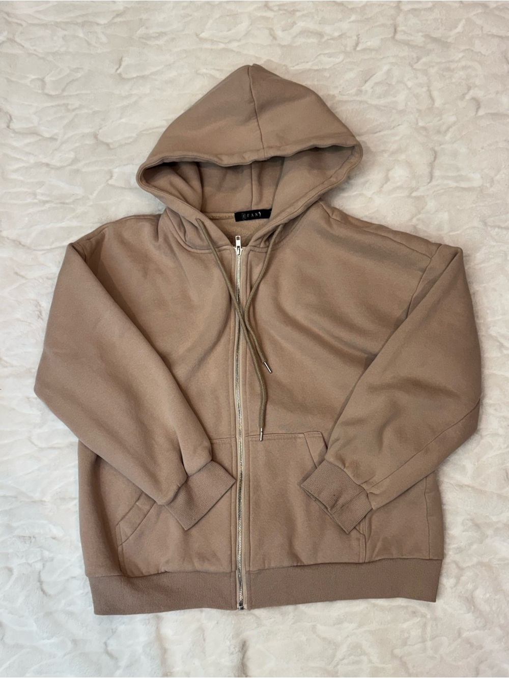 Efan Womens Oversized Zip-Up Hoodie Size Medium